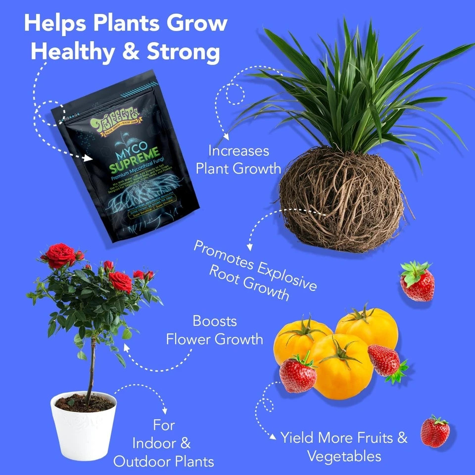 Mycorrhizal Fungi for Soil, Root Stimulator Plants, 2 ounces, Natural gallery