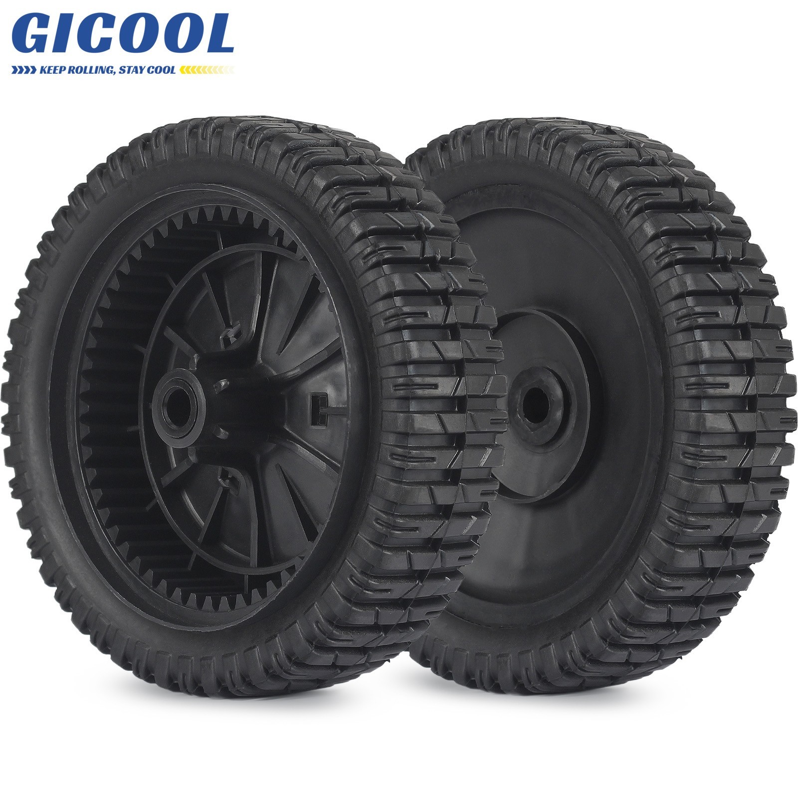 GICOOL 2Pk 180775 180773 72-077 8" Front Wheels for Craftsman AYP MTD Lawn Mower gallery