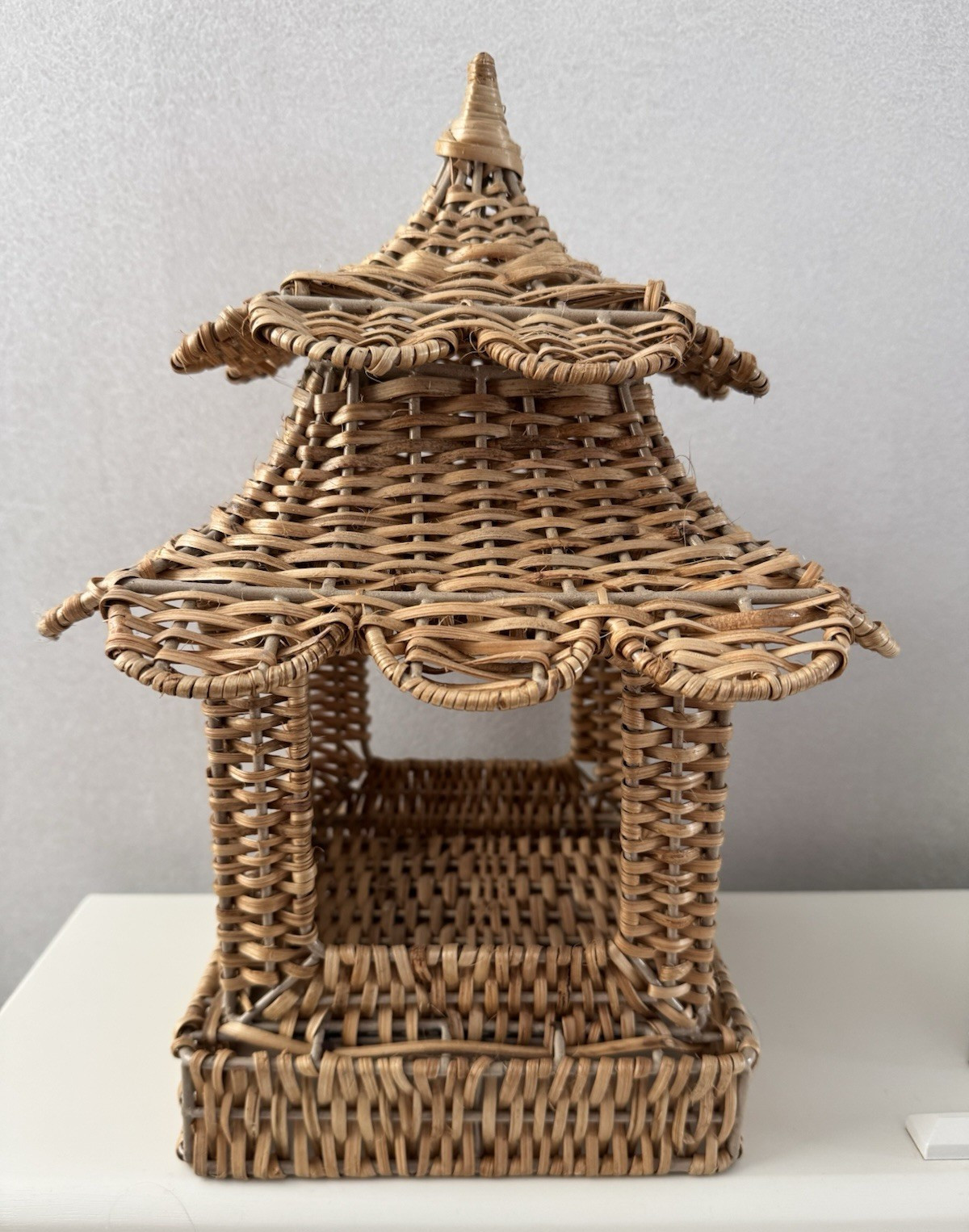 Mrs. Alice Wicker Pagoda Lantern/Decorative Rattan Pagoda Candle Lantern gallery