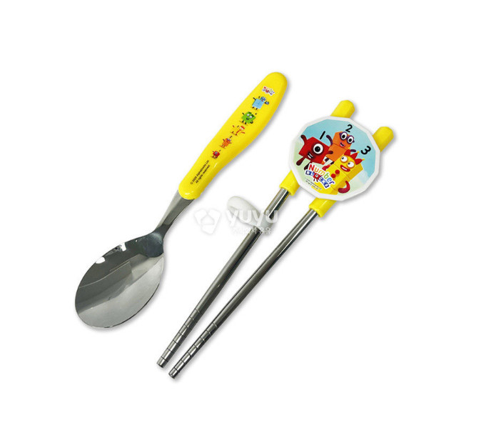 Numberblocks Training Chopsticks with Spoon Set | For Left & Right Handed Kids gallery