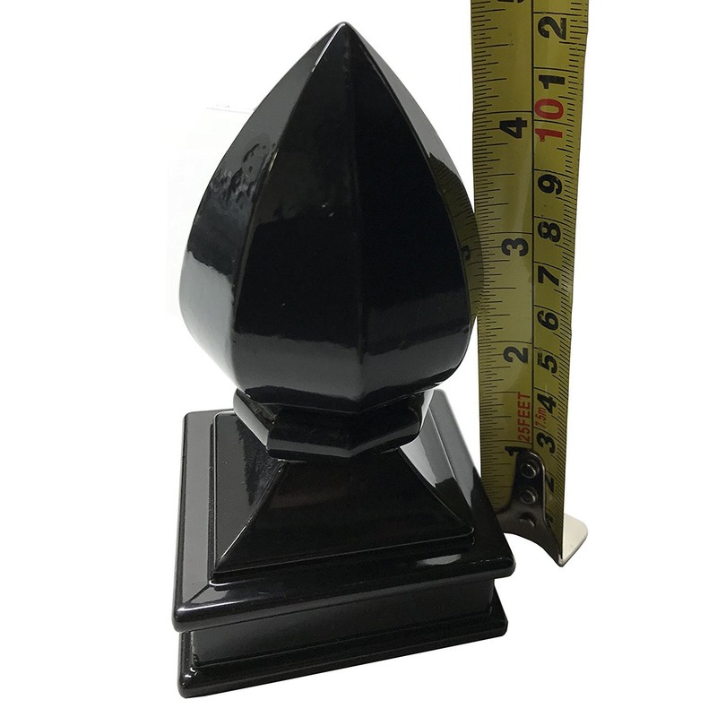 2" x 2" Decorex Hardware Aluminium Pineapple Post Cap for Metal Posts - Black gallery