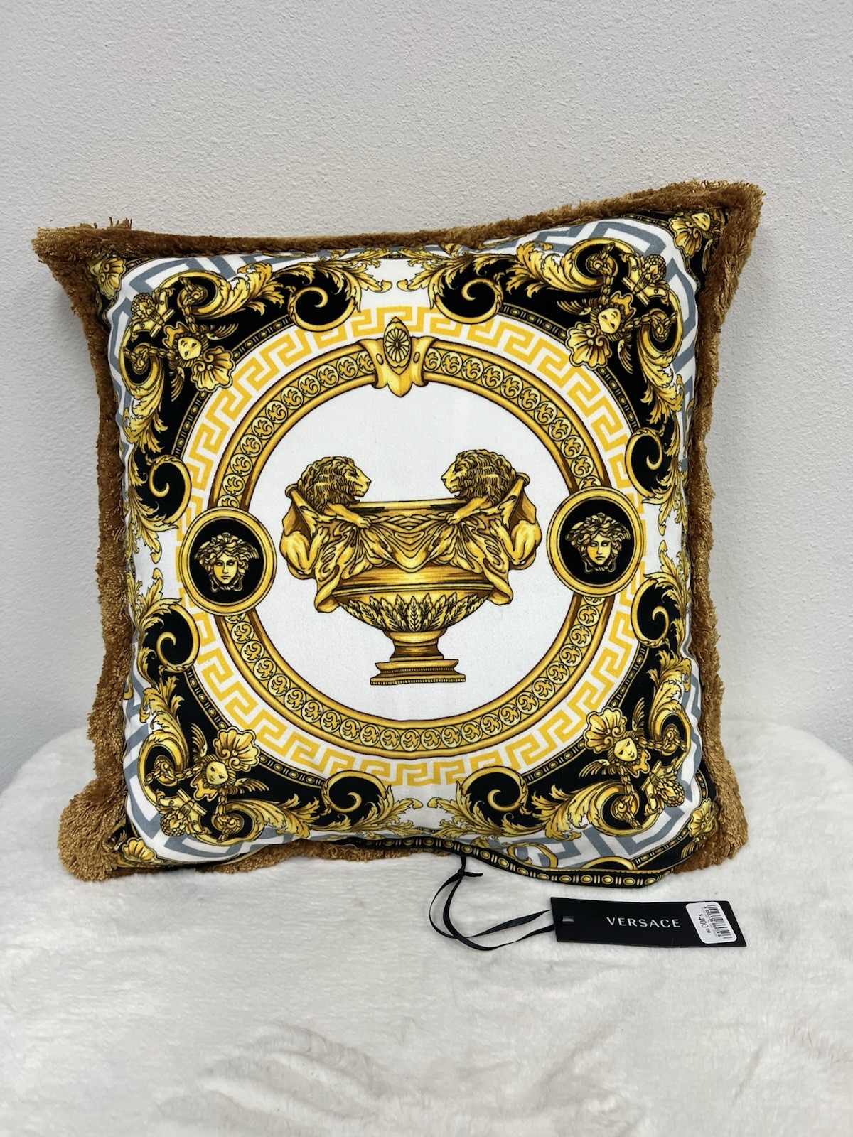 Versace Le Vase Baroque Silk Decorative One Pillow 17.5” X 17.5” gallery