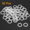 Nylon Flat Washers for M16 Screw Bolt 28mm OD 1mm Thick Clear 50PCS gallery