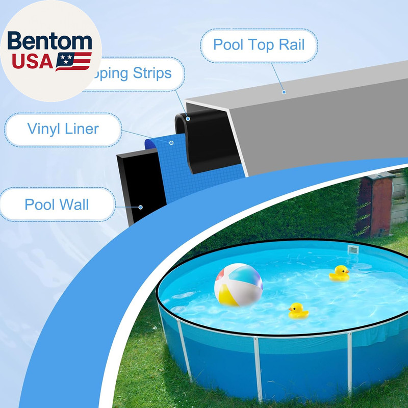 Coping Strips for Overlap above Ground Pool Liners, Swimming Pool Plastic Liner gallery