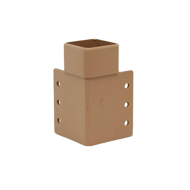 Brown Plastic #5050 Square Leg Corner Block, Set of 4 gallery