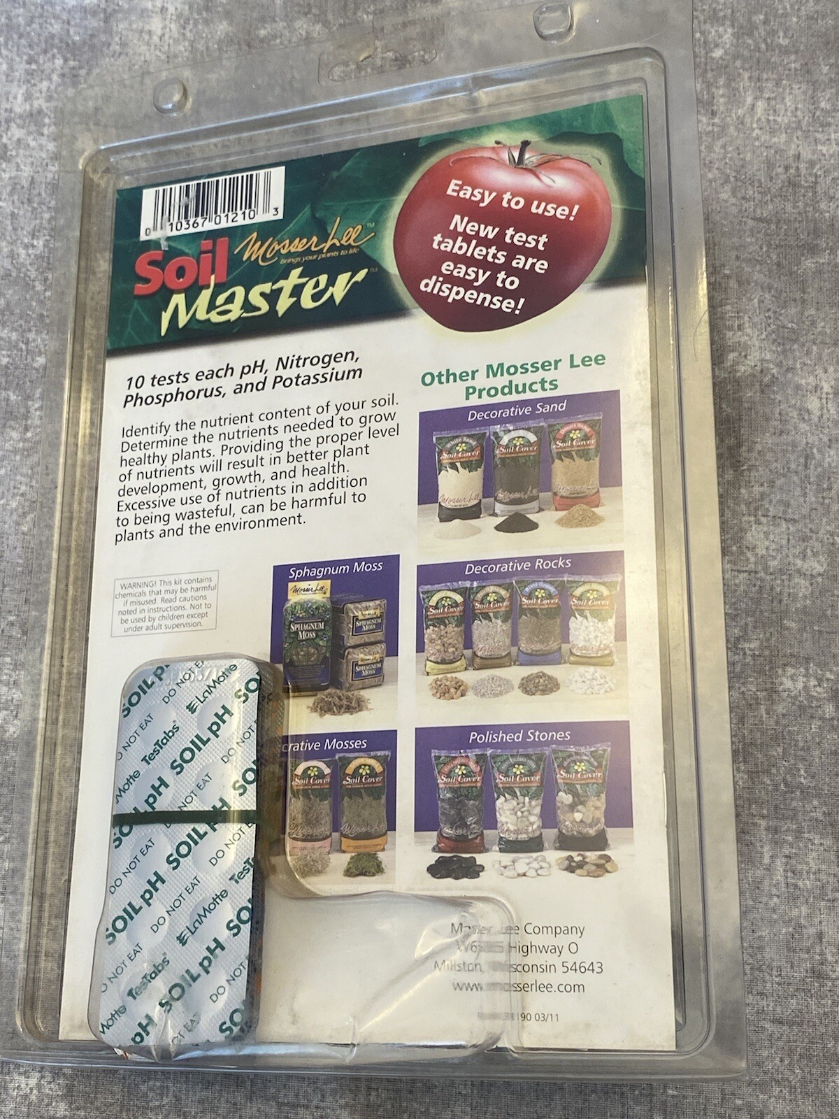 Mosser Lee Soil Testing Kit 10-Test-Each-Element Easy-To-Follow Accurate & Easy gallery