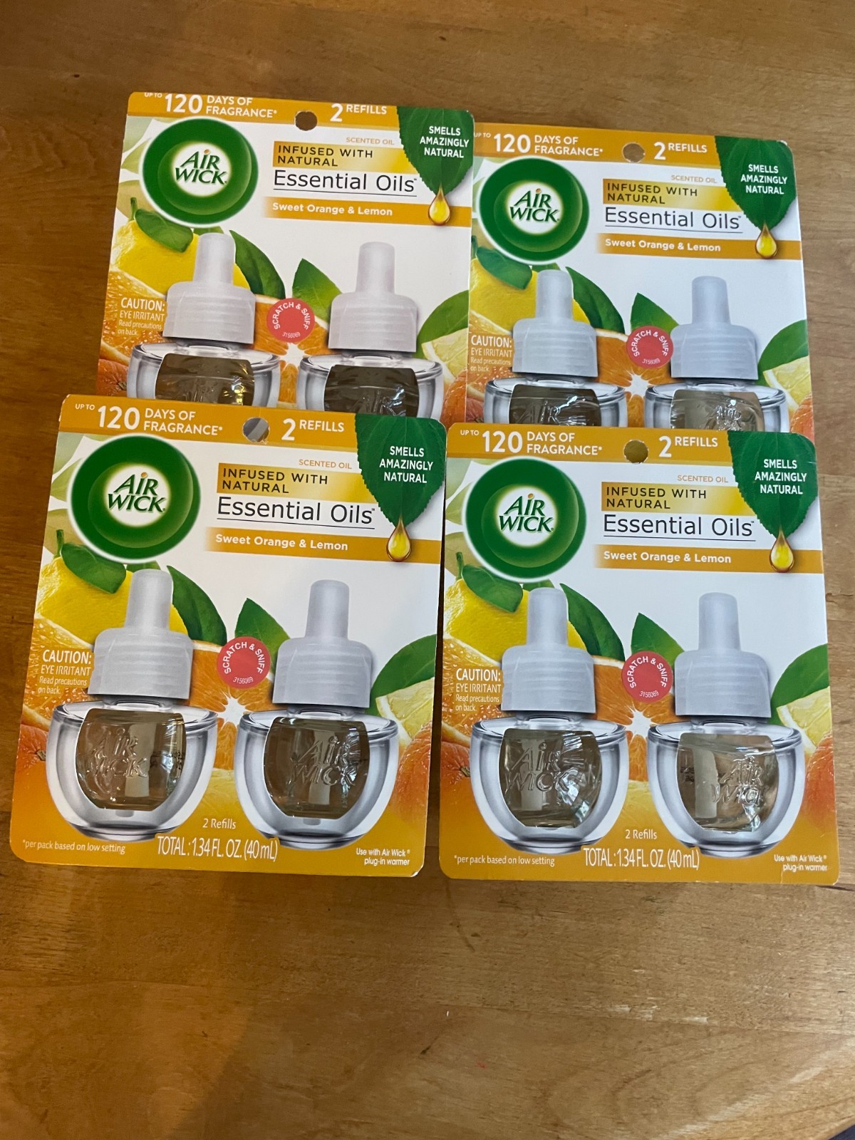 4 - 2pk Airwick Plug In Scented Oils Refills Sweet Orange & Lemon Scent gallery