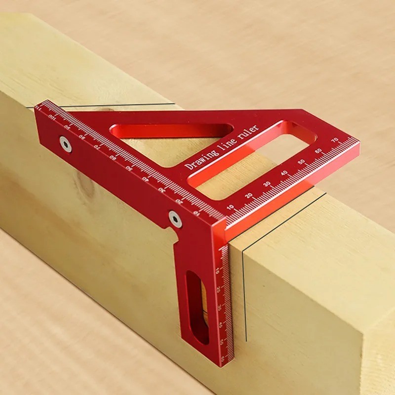 Woodworking Square Protractor Aluminum Alloy Miter Triangle Ruler High Precision gallery