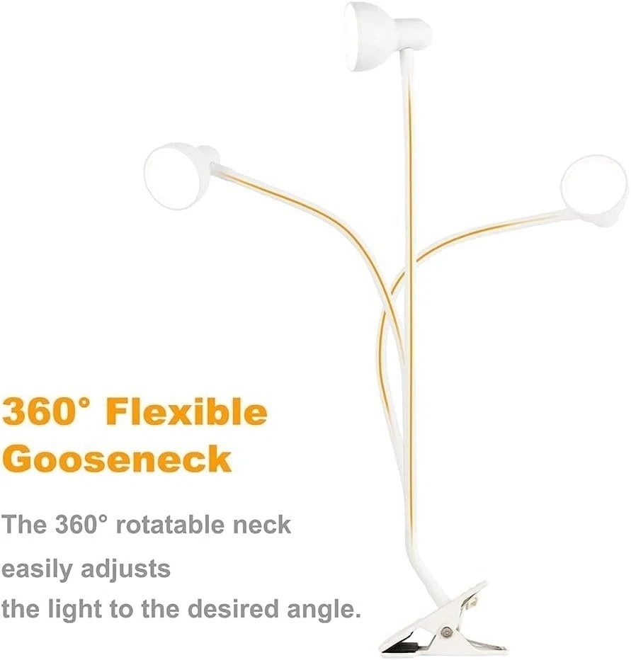 LED Desk Lamp Adjustable Swing Arm Lamp with Clamp Eye-Caring Reading Desk Light gallery
