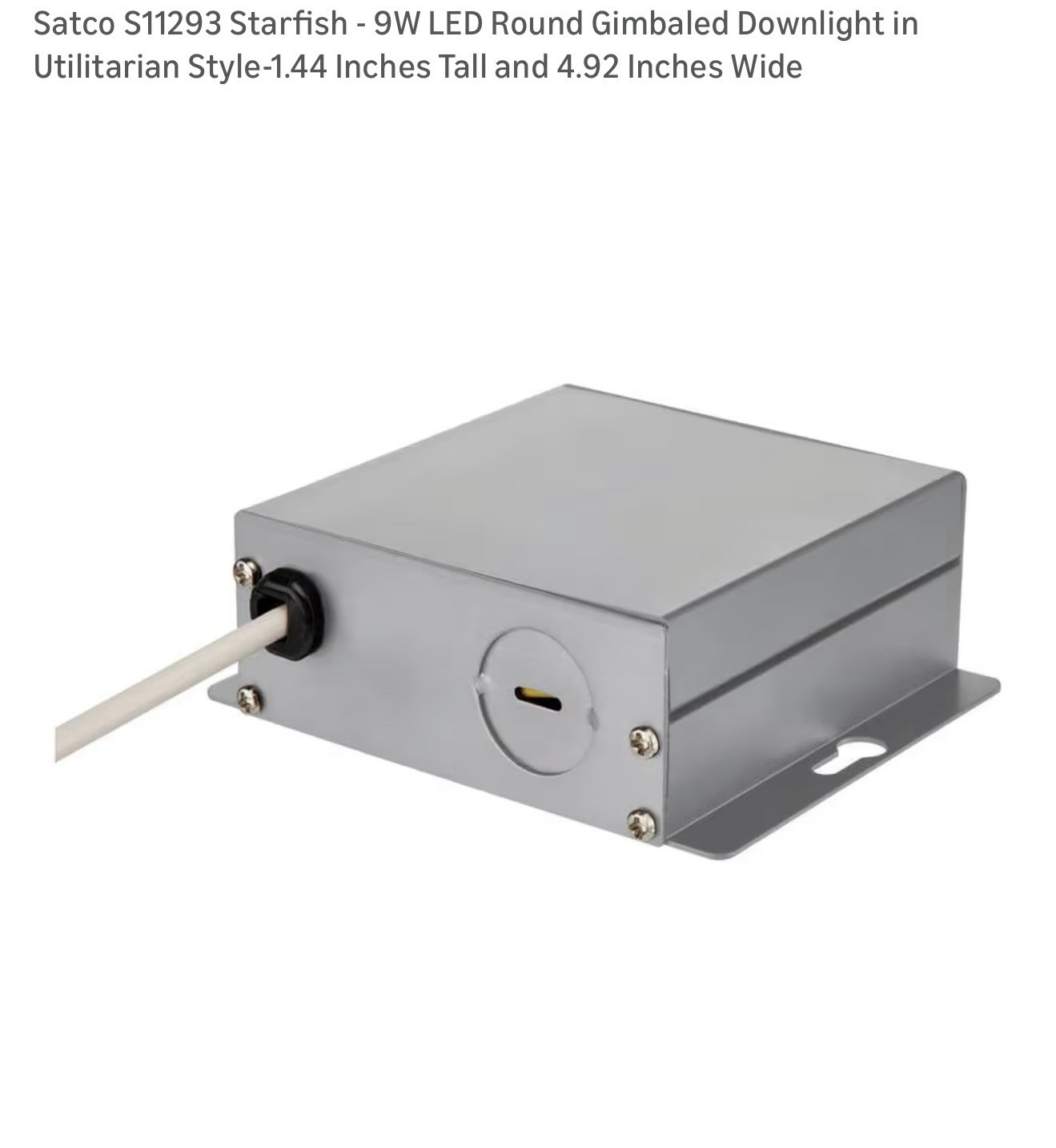 Satco S11293 Starfish - 9W LED Round Gimbaled Downlight in Utilitarian Style gallery