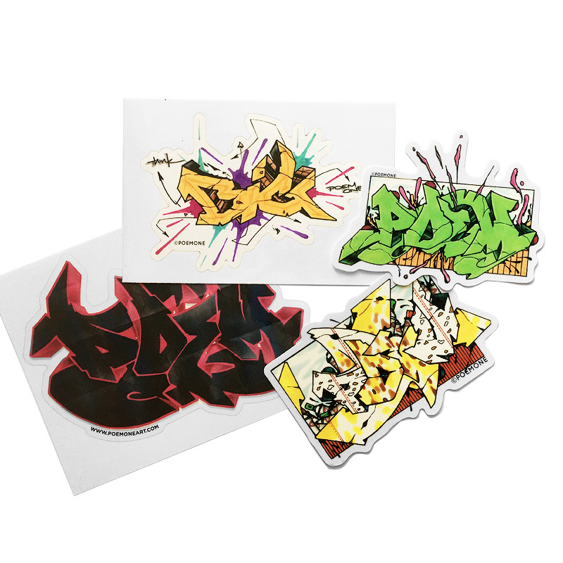 Poem Graffiti Art Sticker Pack NYC Legend Trains Walls gallery