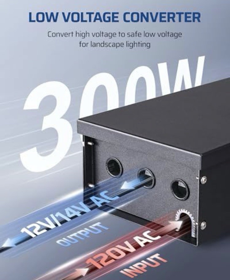 300W Low Voltage Landscape Transformer WiFi with 3 Zones, 120V AC to 12/14V AC gallery