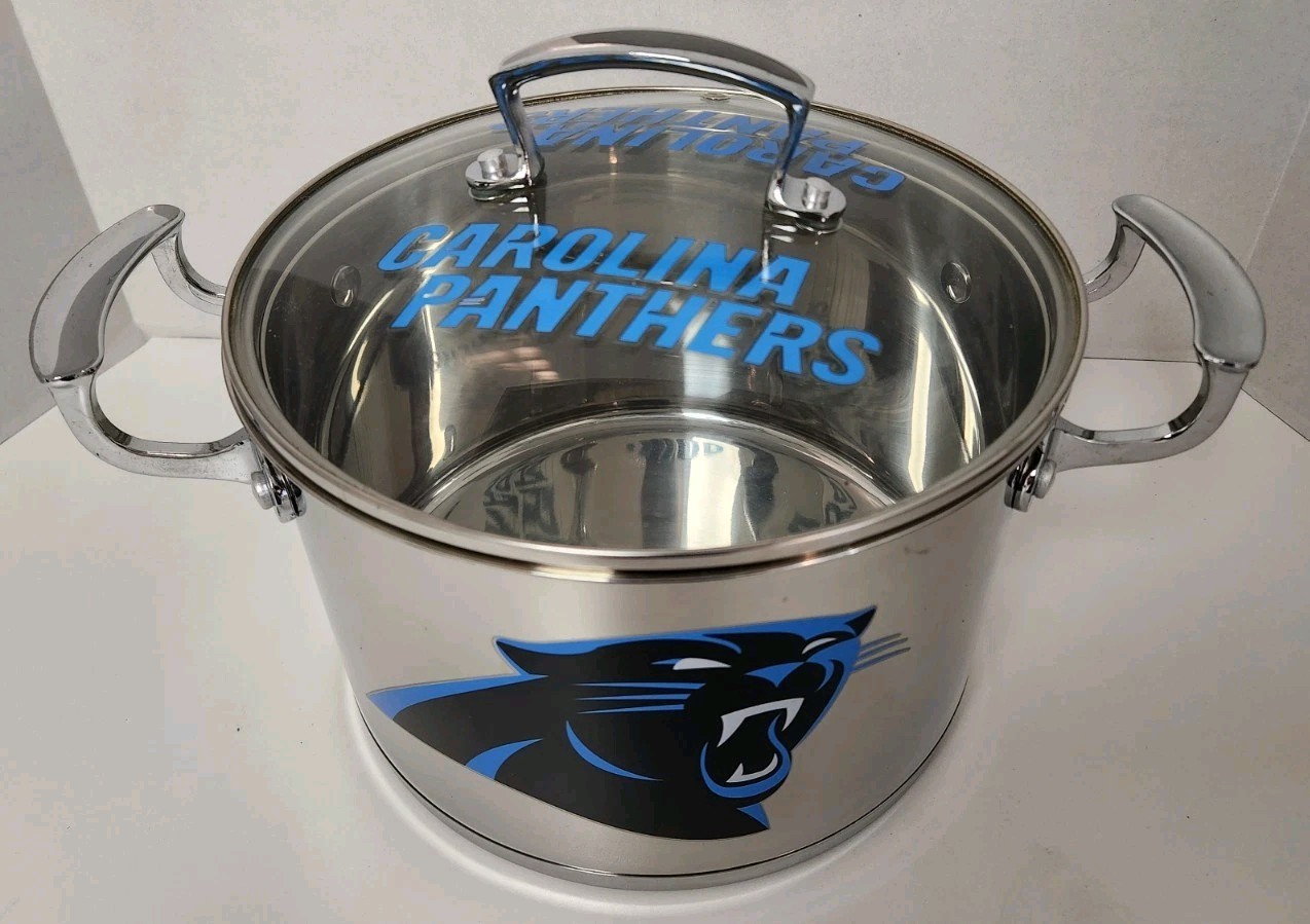 Carolina Panthers 6 Qt Stainless Stock Cook Pot w Lid Football NFL gallery