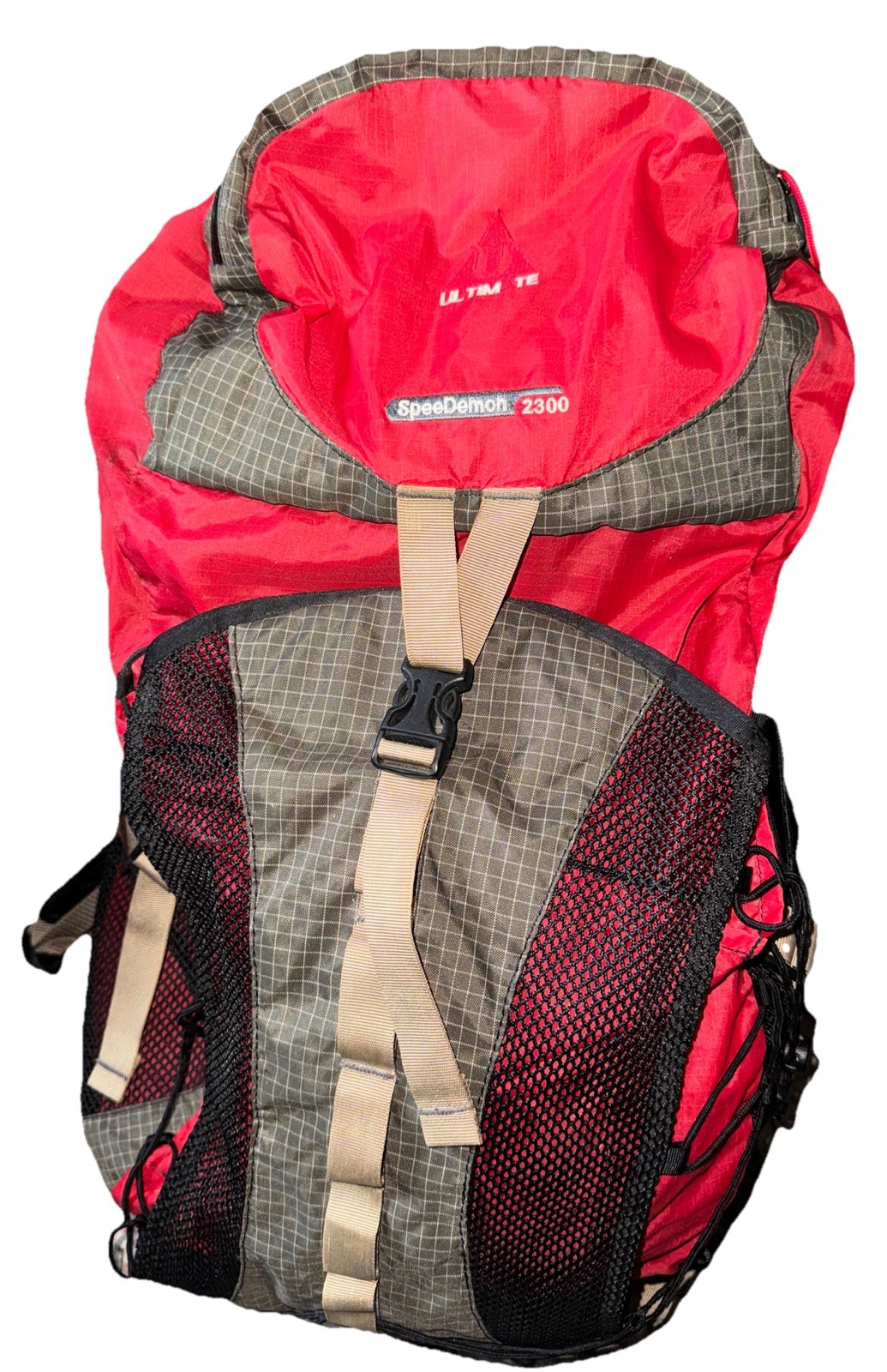 Ultimate Direction SpeeDemon 2300 Tactical Daypack Hiking Backpack 38L Red Gray