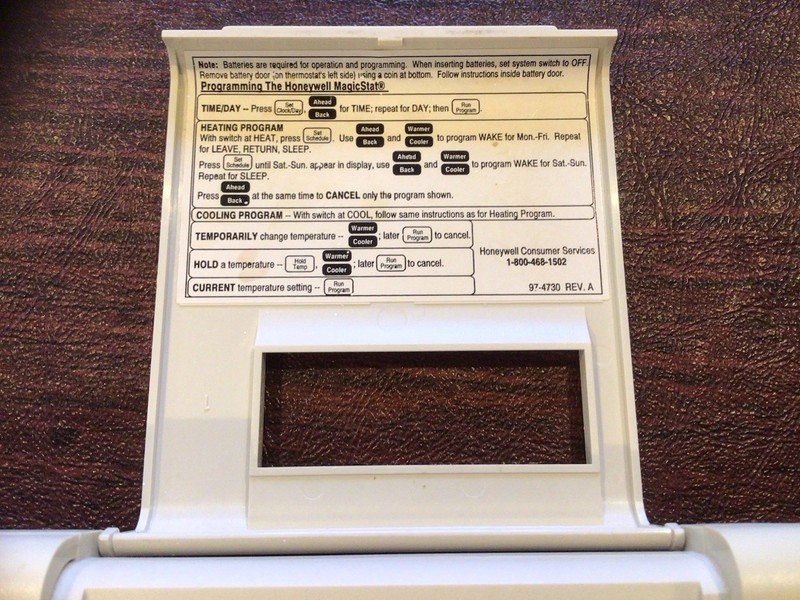 HONEYWELL Magic Stat 7 Day Programmable Heating Cooling Thermostat, preowned gallery