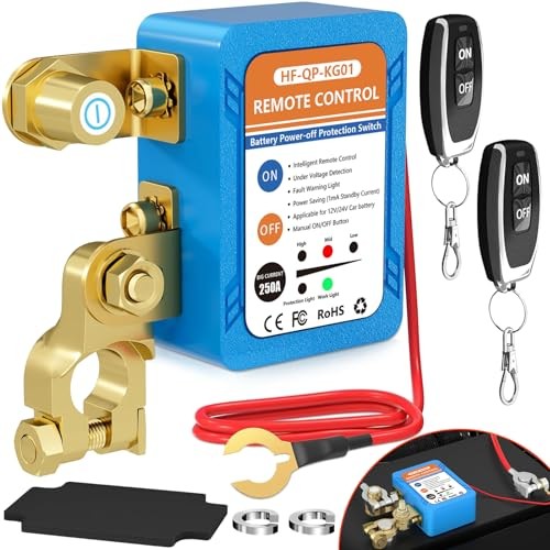 Kill Switch for Car, Remote Battery Disconnect Switch 12V, Car Anti Theft Kill gallery