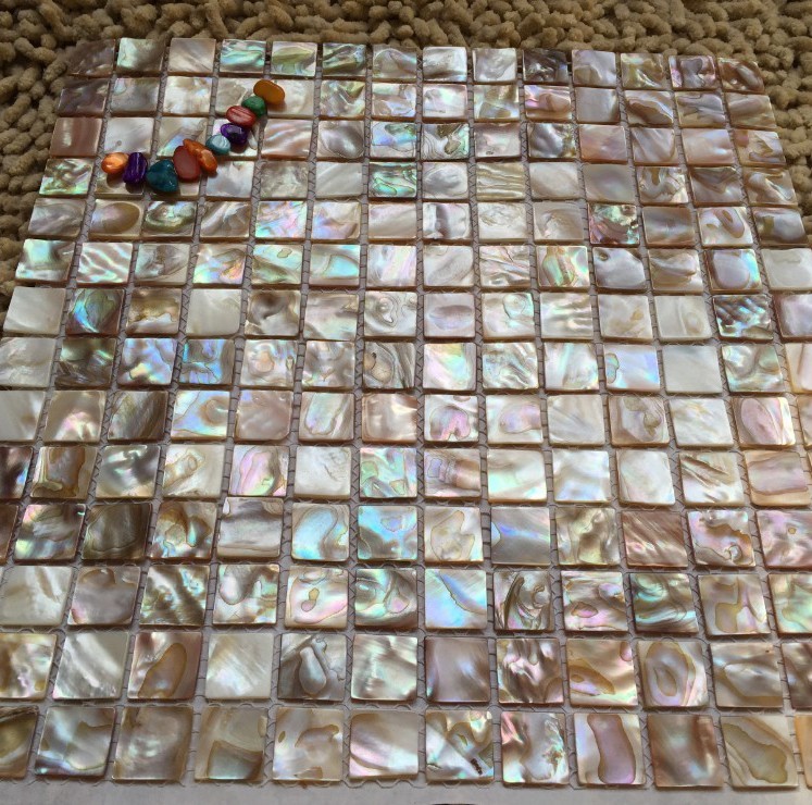 Shell Mosaic Tile Mother of Pearl Kitchen Bathroom Backsplash Shower Tiles gallery