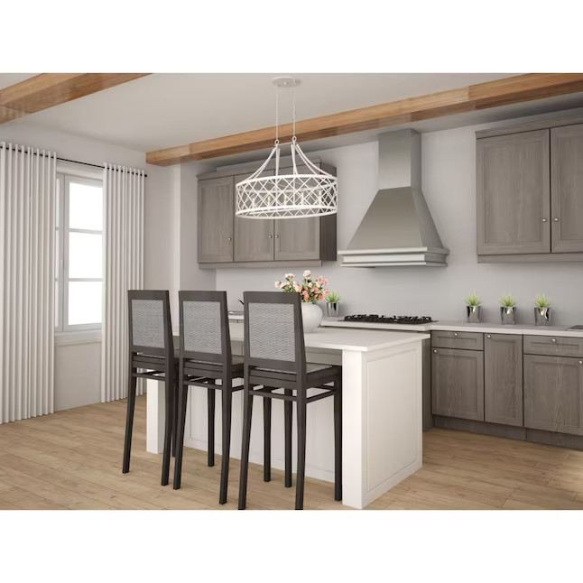 Progress Lighting Bisset 5 -Light White Coastal For Use in Bedrooms, Dining Room gallery