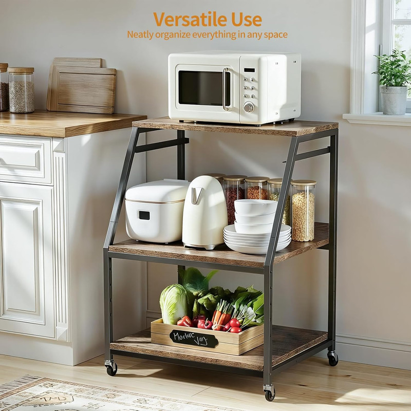 Housolution Large Printer Stand, 3 Tier 22 X 18 Inch Mobile Printer Table with C gallery