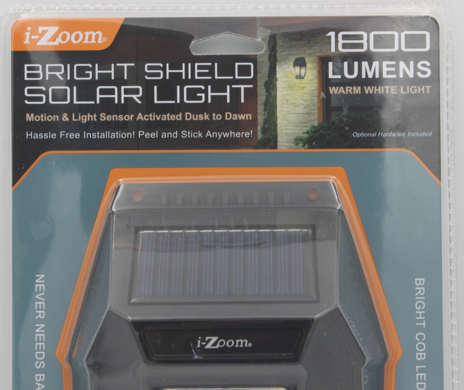 i-Zoom Bright Shield Solar Light Motion Sensor 1800 Lumens Warm White COB LED gallery