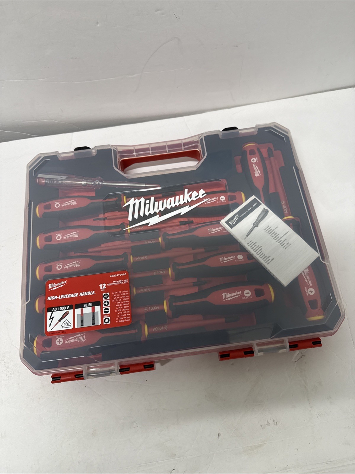 Milwaukee Tri-Lobe VDE Screwdriver 12pc Set VDE Tested To 10,000v gallery