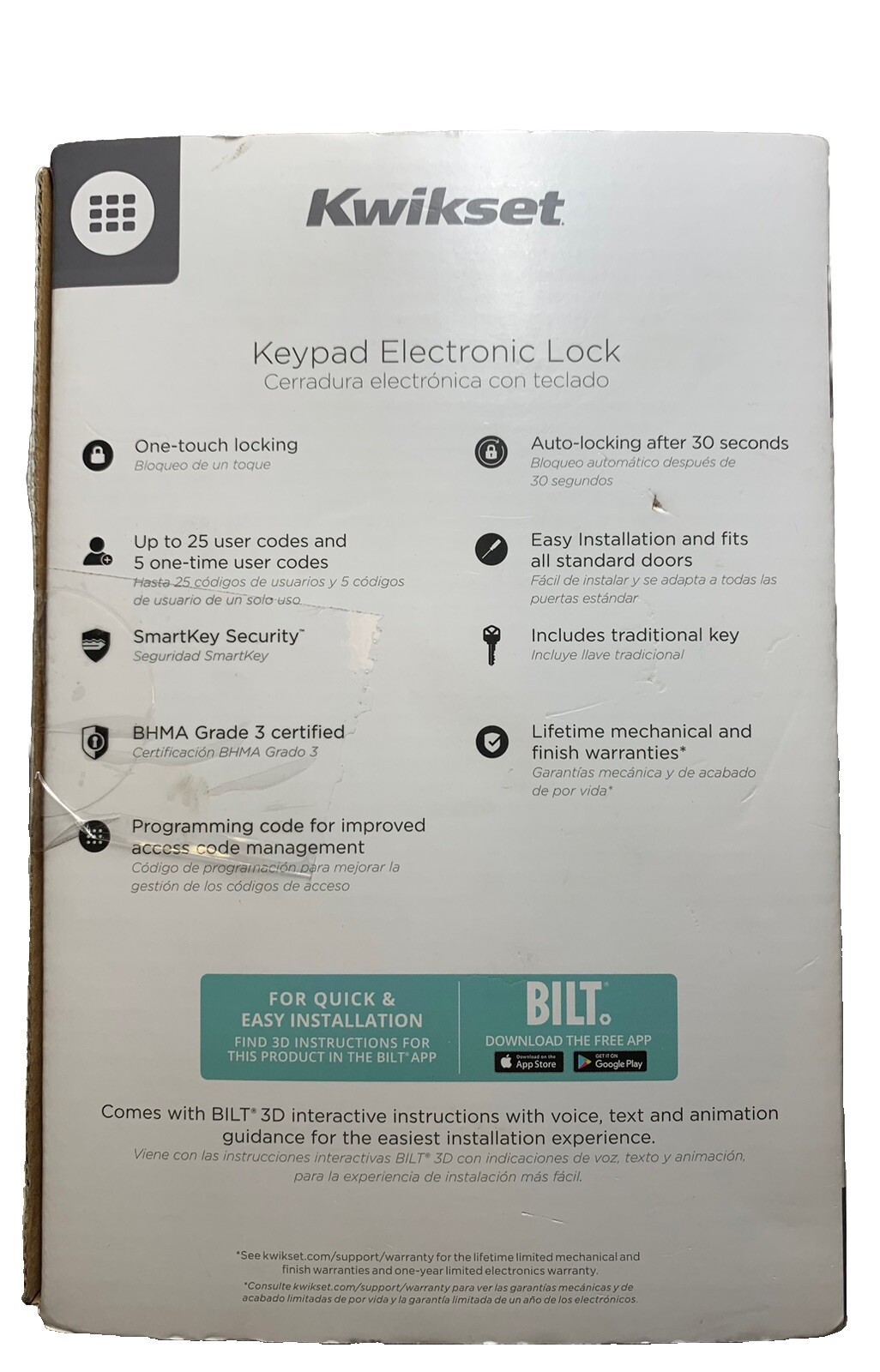 Kwikset Keyway Keypad Electronic Lock Grade 3 Satin Nickel KW1 992500-002 gallery