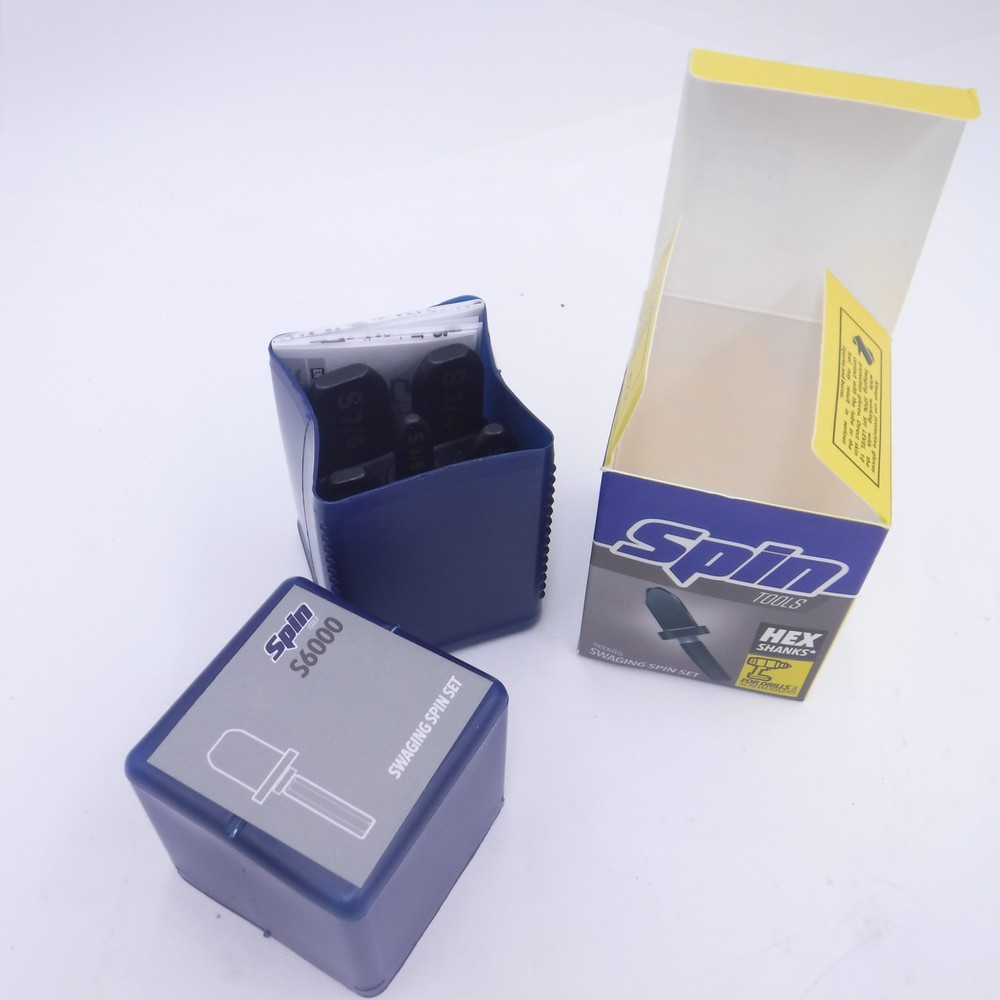SPIN Tools S6000 Swaging Drill Bit Set, 1/4", 3/8", 1/2", 5/8", 3/4" & 7/8"