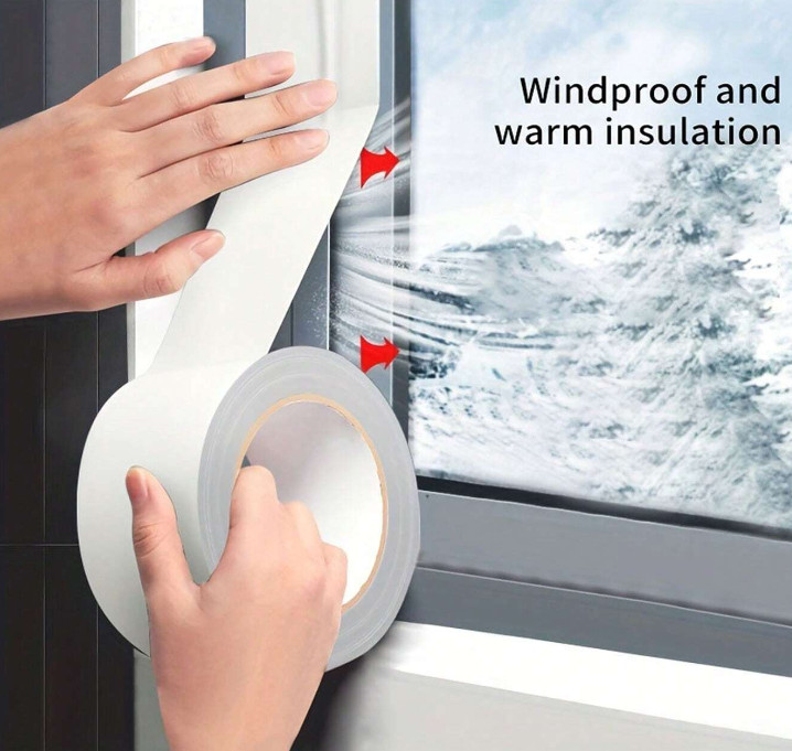 Waterproof Winter Window Insulation Film Tape with High Viscosity Sealing gallery