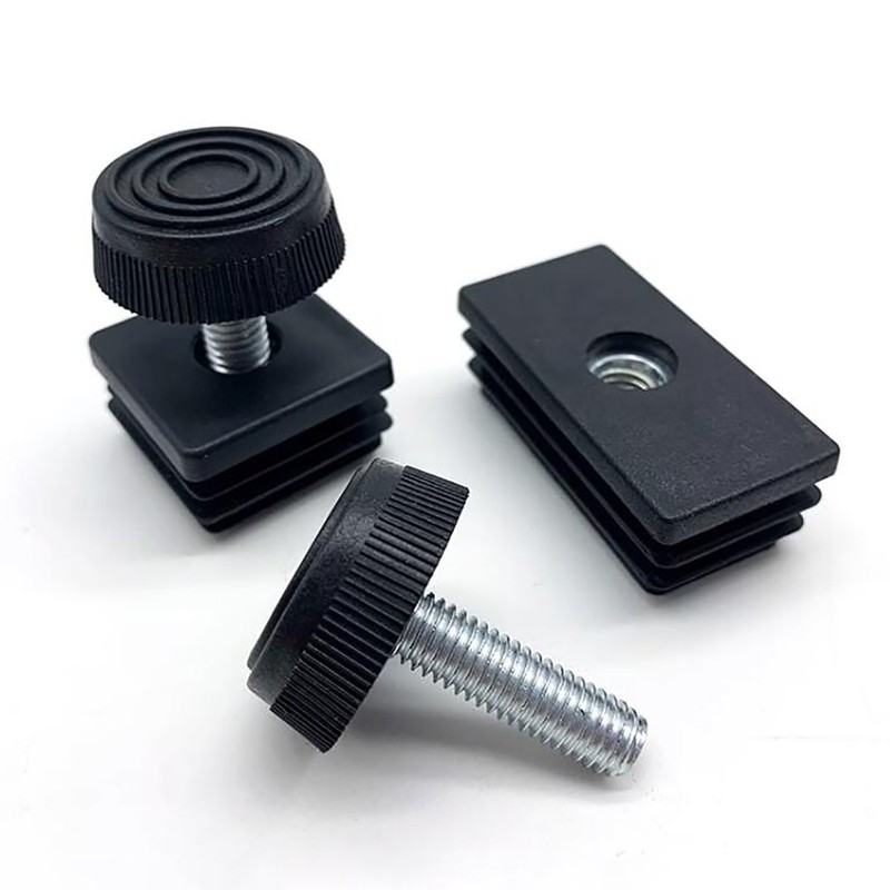 M8*30mm Adjustable Feet with Threaded Tube Insert Sets For Square Tubes 20-60mm gallery