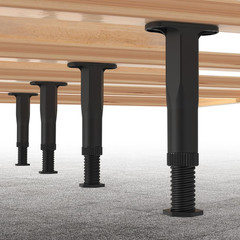 4 PCS (8.3″-14.5″) Adjustable Bed Frame Support Legs, Frame Center Slats Heavy S