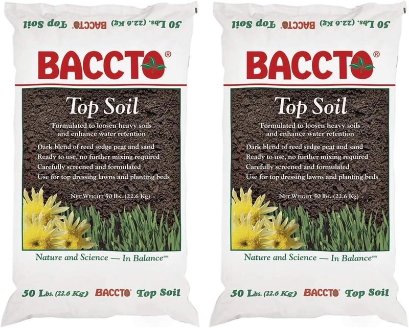 Top Soil for Lawns Patchworks Gardens Planting Beds Shrub Tree Transplant 50lb gallery