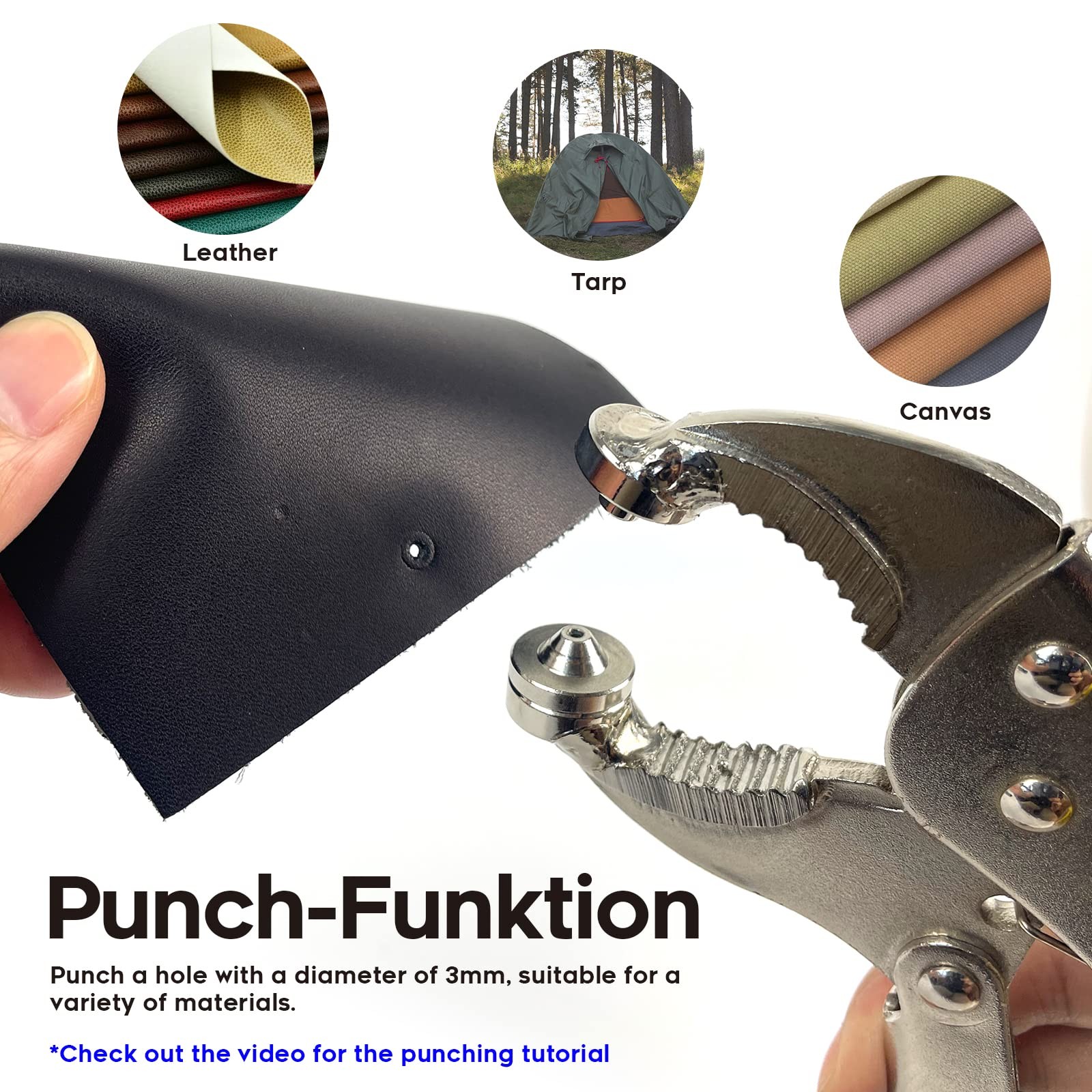 Snap Fastener Tool,Snap Tool for Boat Covers, Heavy Duty Snap Setter Pliers C... gallery
