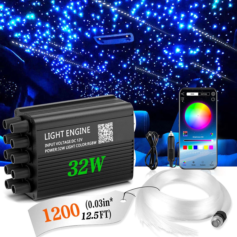 1200pcs 4M Headliner Star Light Kit Roof Meteor Twinkle Ceiling Lights USA gallery