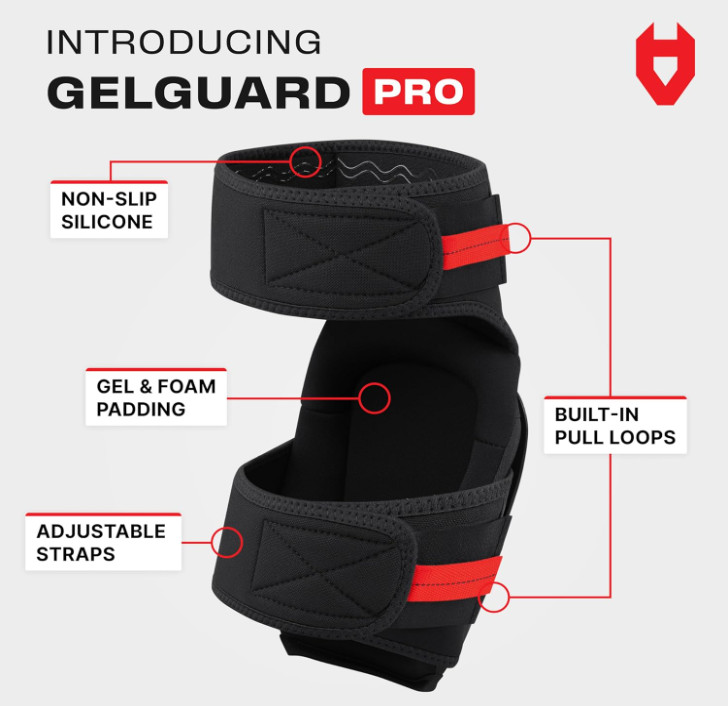 Work Knee Pads w/ Ankle Support, Gel Cushion, Anti-Slip Cap & Reinforced Straps gallery