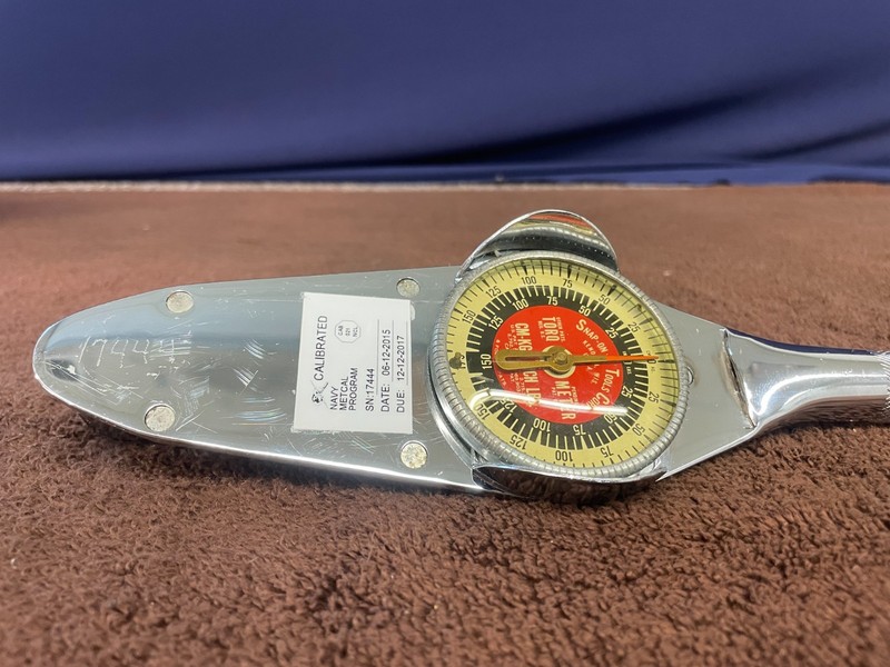 Snap-on Torqometer Dial Torque Wrench TE-12A 0-150 in/lbs 3/8" Drive gallery