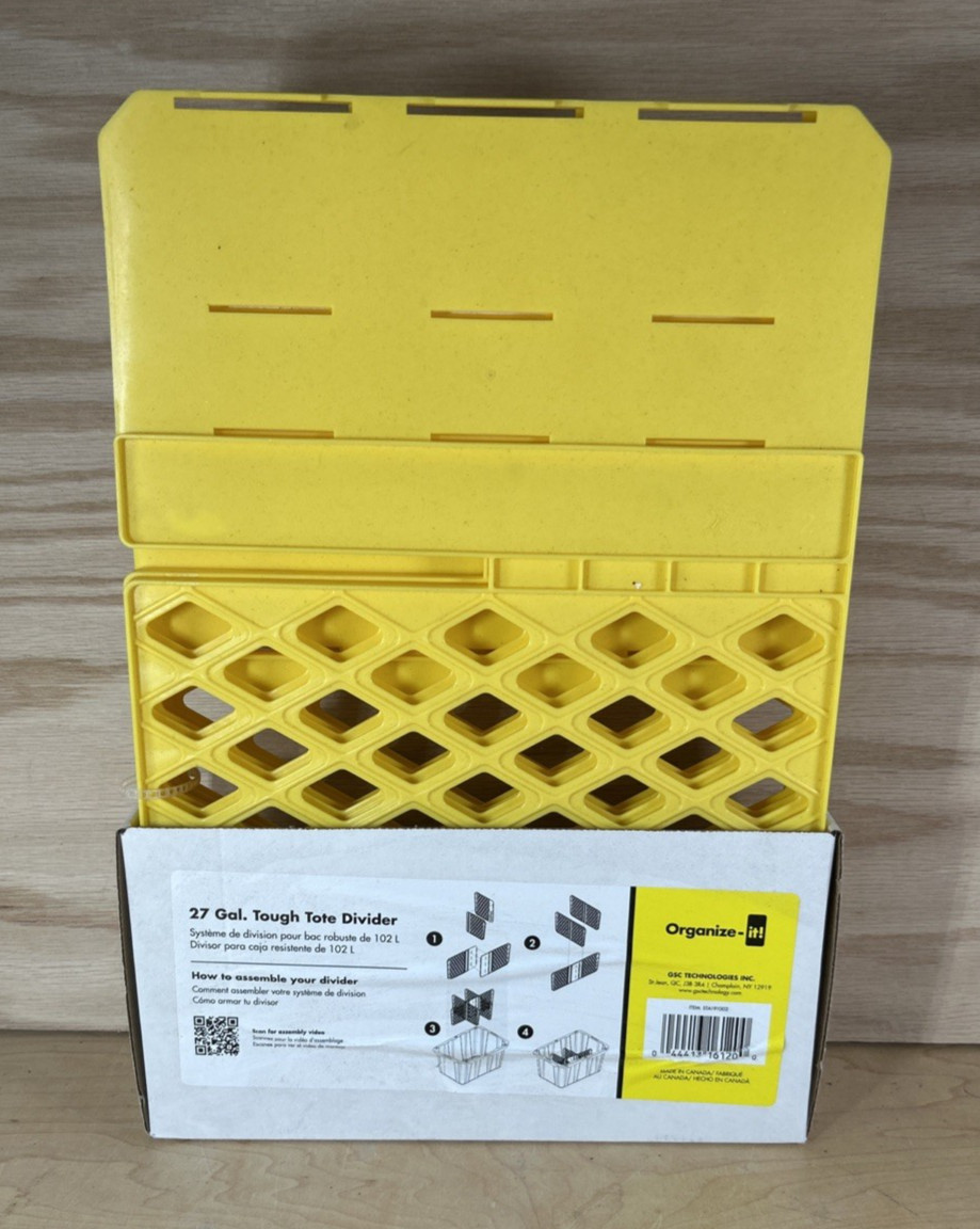 6-Slot Universal Divider for 27-gallon Tough Storage Tote Stationery Organizer gallery