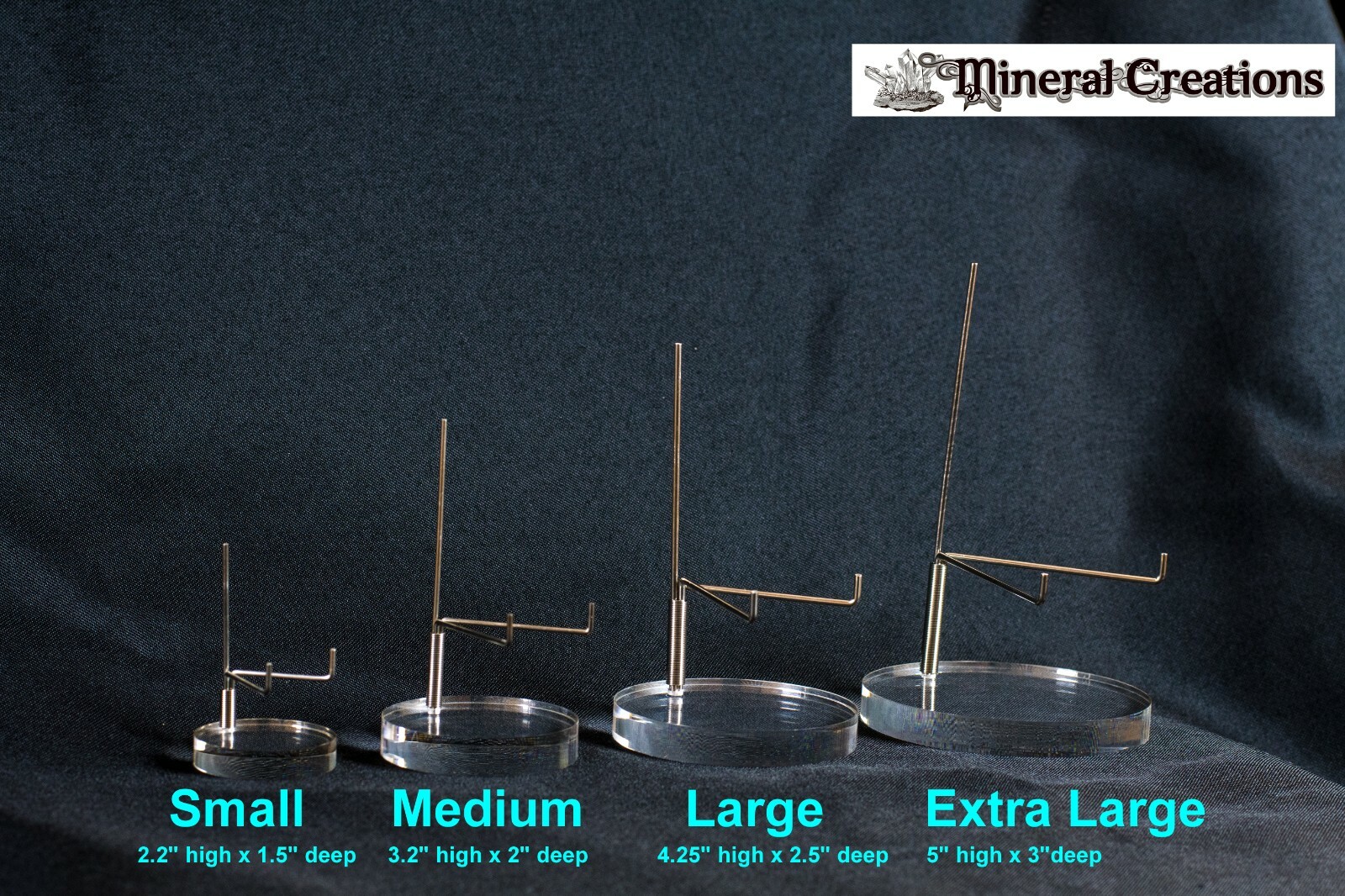 Adjustable Display Stand (XLarge) for Minerals, Geodes, Slabs, and Collectibles gallery