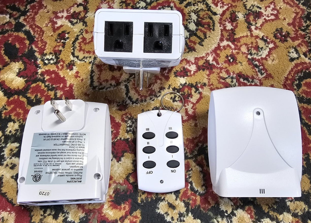 Intertek Wireless Remote Control Outlets (3) one remote working tested gallery