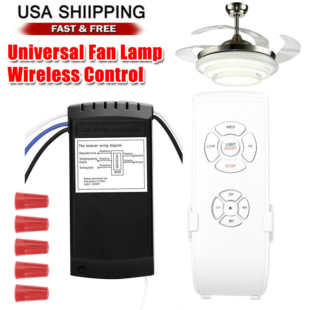 Universal Ceiling Fan Lamp Light Remote Control Receiver Kit Timing Wireless US gallery