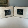 2 Lauren Ralph Lauren Twin Blankets 100% Cotton Woven Knit Cream/Ivory 66x90 NEW gallery