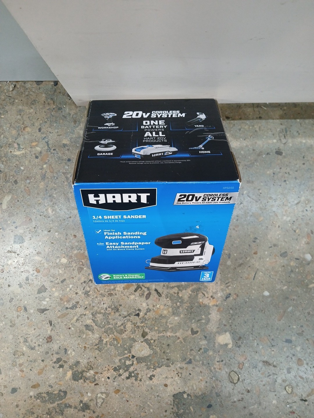 HART 20-Volt Cordless 1/4 Sheet Sander & Dust Bag (Battery Not Included) gallery
