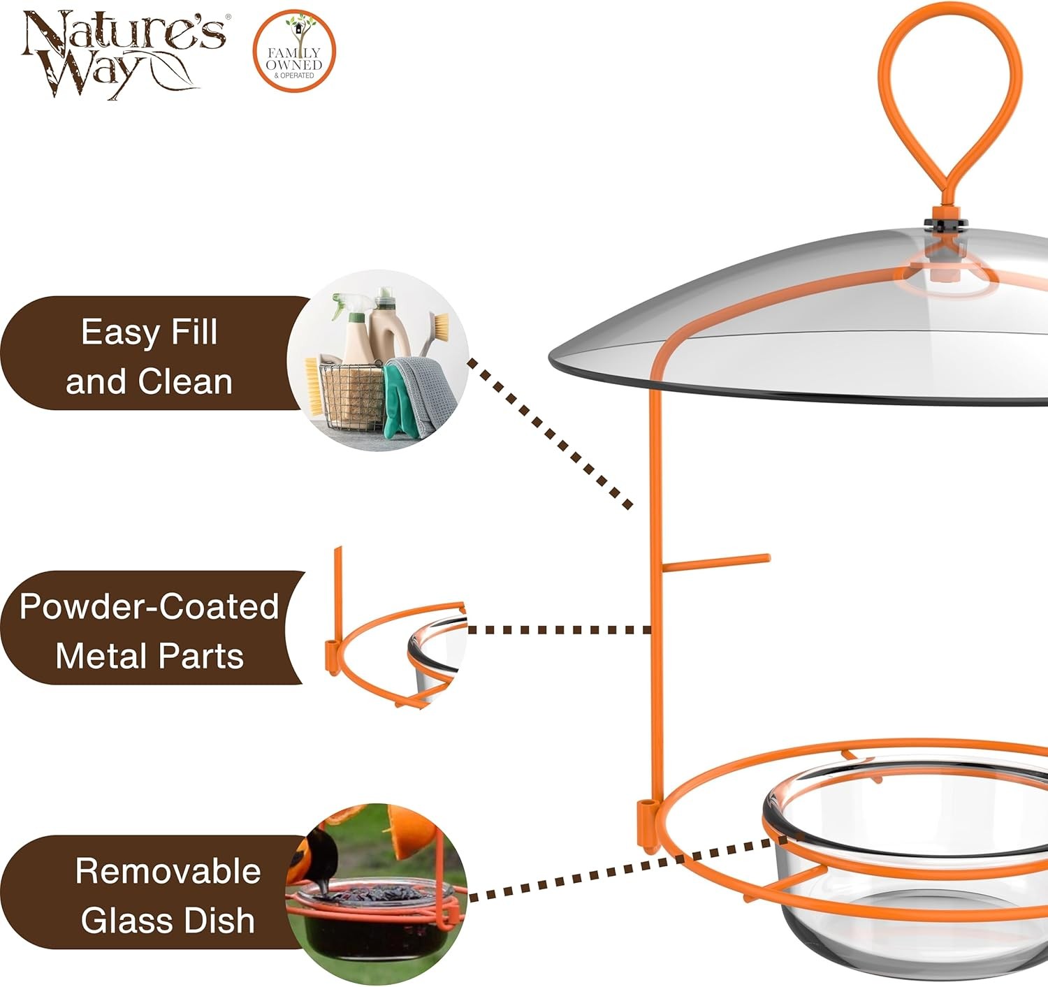 Nature's Way OFM1 Wire Oriole Feeder gallery
