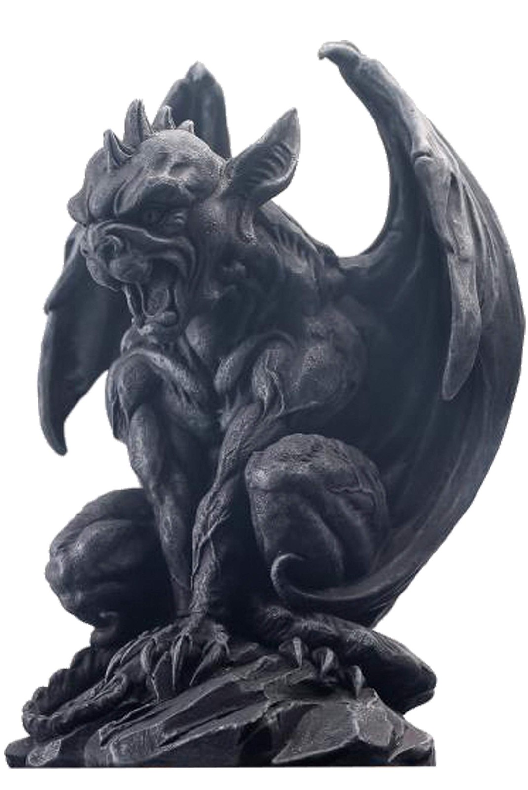 Winged Gargoyle Statue Indoor Outdoor Home Decor Sitting Guardian Sculpture H... gallery