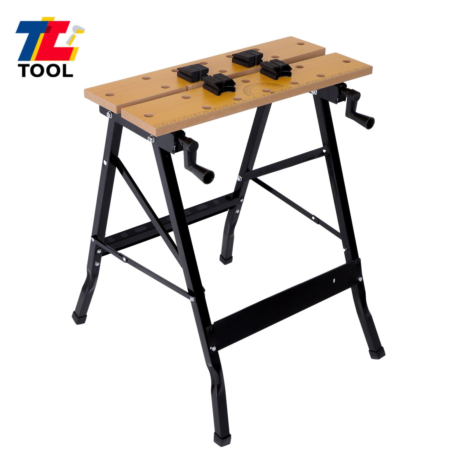 220Lb Multi Purpose Folding Portable Workbench W/ Measuring Ruler And Protractor gallery
