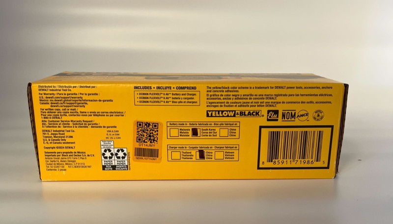 [NEW] (DCB606C) DEWALT20V/60V MAX* FLEXVOLT® 6Ah Battery Kit gallery
