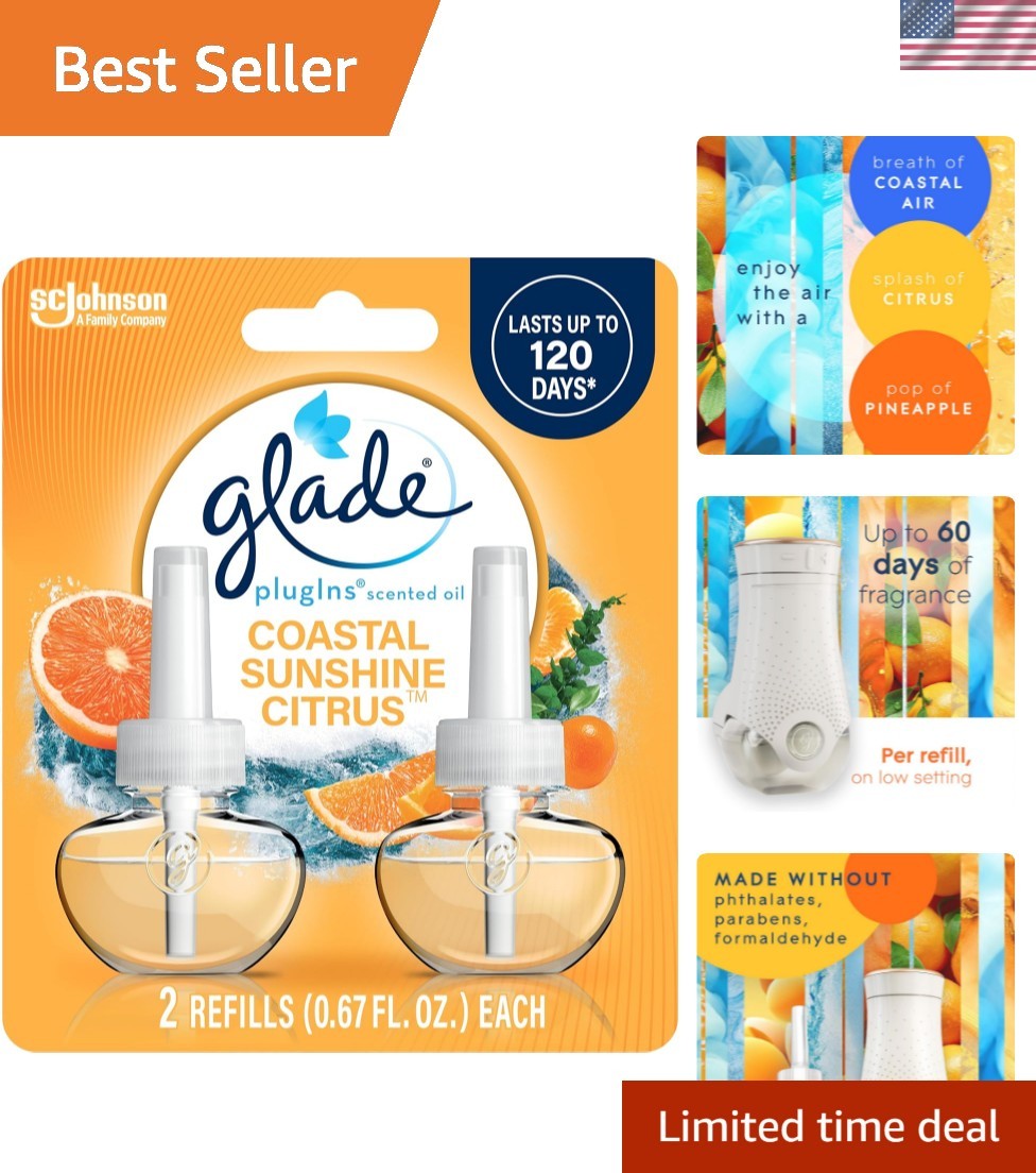 Long-Lasting Glade PlugIns Refills with Essential Oils - 50 Days of Freshness gallery
