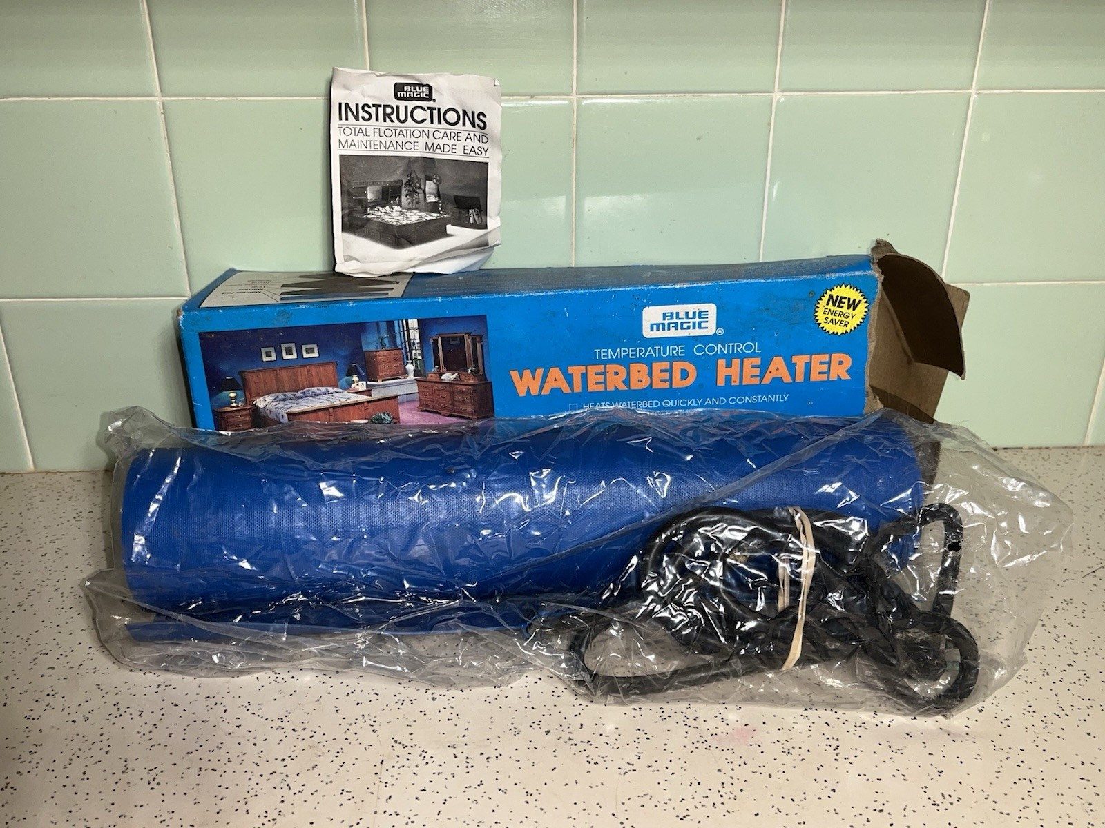 Blue Magic Temperature Control Waterbed Heater Aqua Queen Model 600S *UNTESTED* gallery