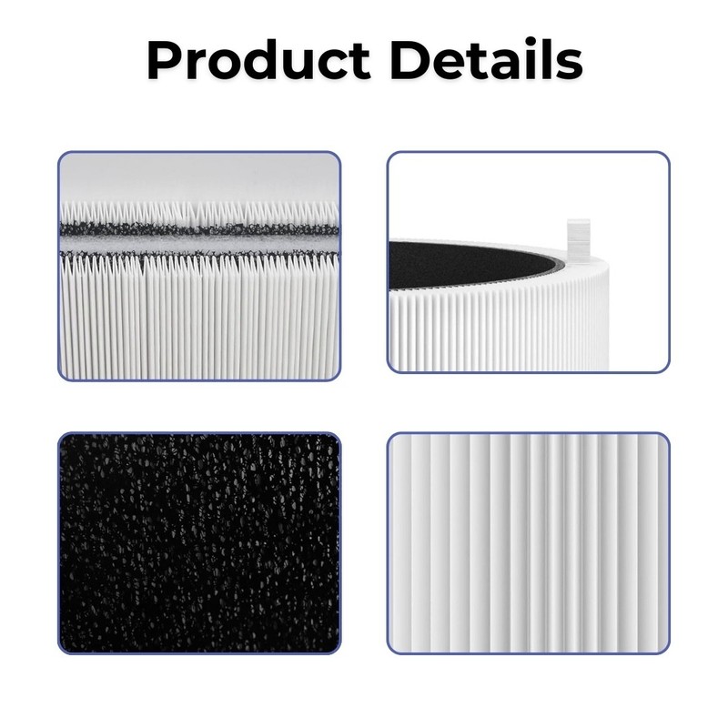 HEPA Carbon Replacement Filter for Blueair Pure Mini Max Air Purifier, 2 Pk gallery