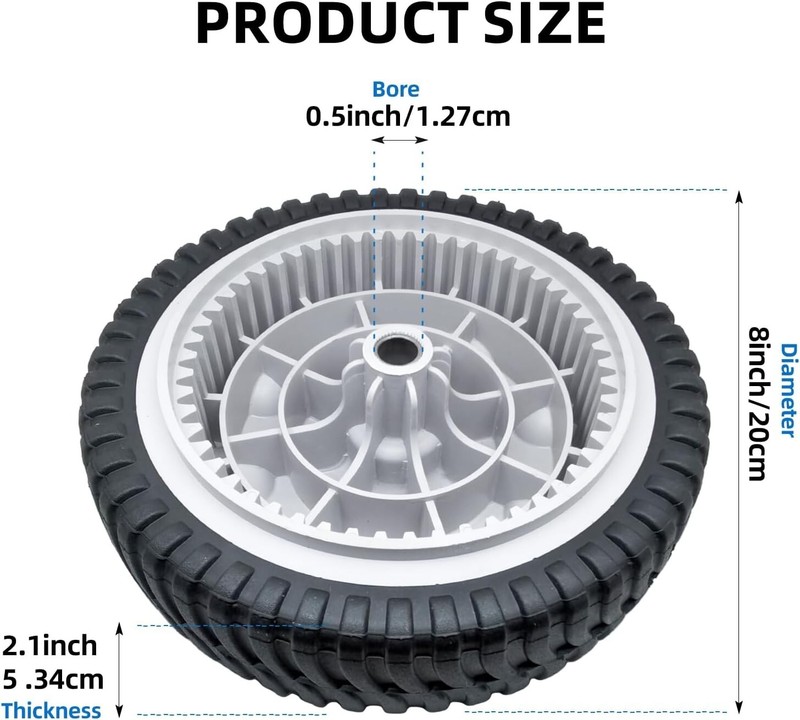 Front Drive Wheels MTD Troy-Bilt Self Propelled Mowers 734-04018C 734-04018B gallery