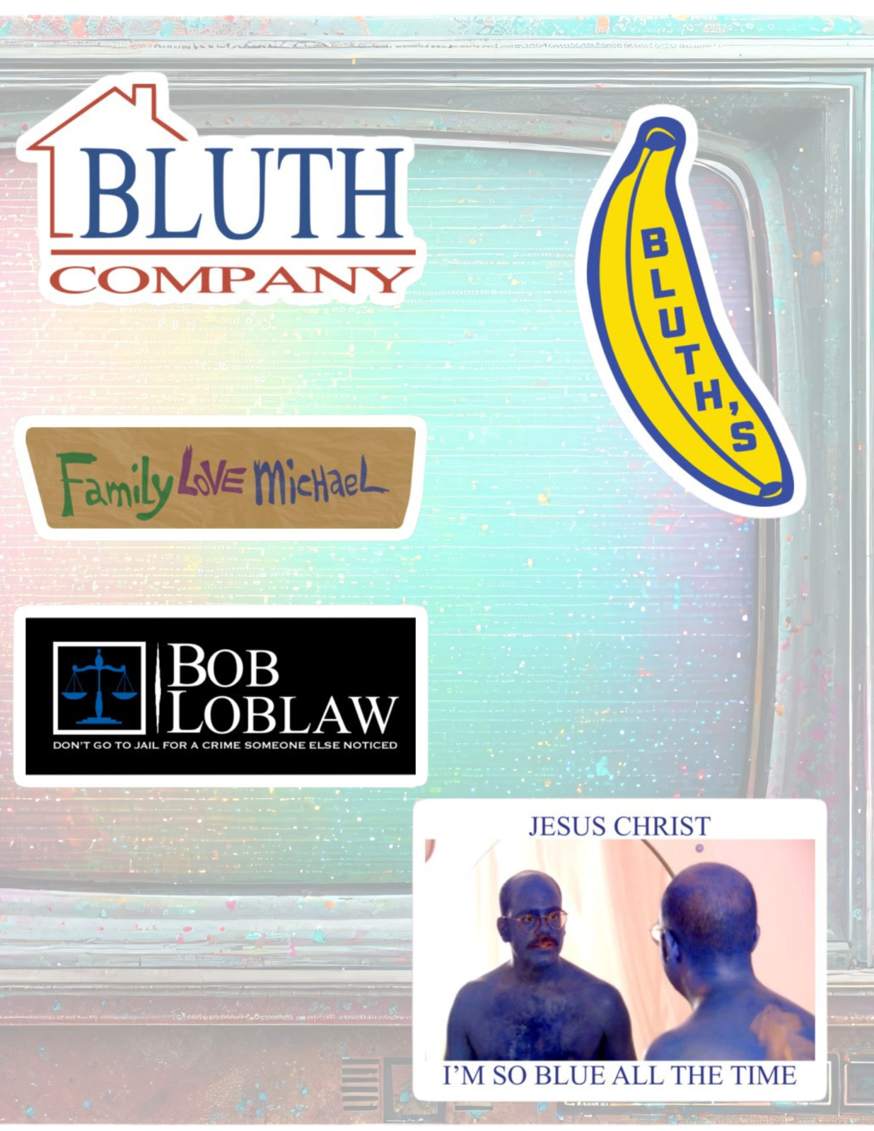 Arrested Development Sitcom 5pc Sticker Pack gallery